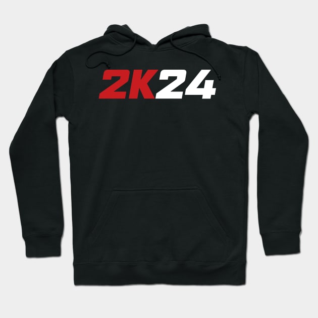 2K24 (white) Hoodie by A Mango Tees